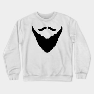 Magnificent beard and mustache Crewneck Sweatshirt